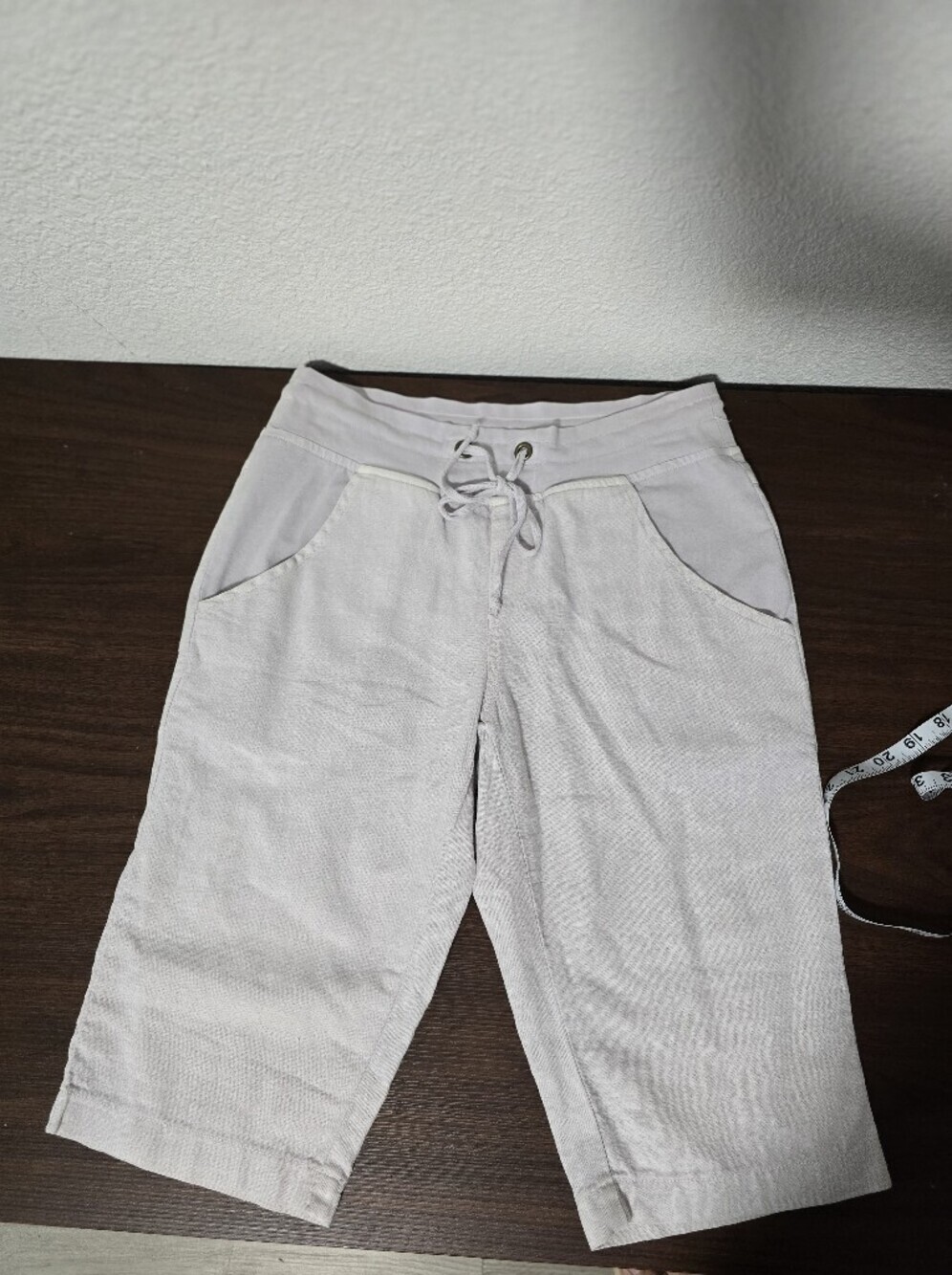 WEARABLES White Casual Drawstring Pants
